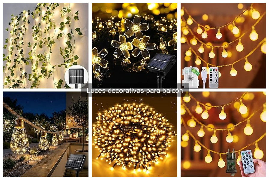 Comparativa: Luces LED vs. Luces Solares para Balcón