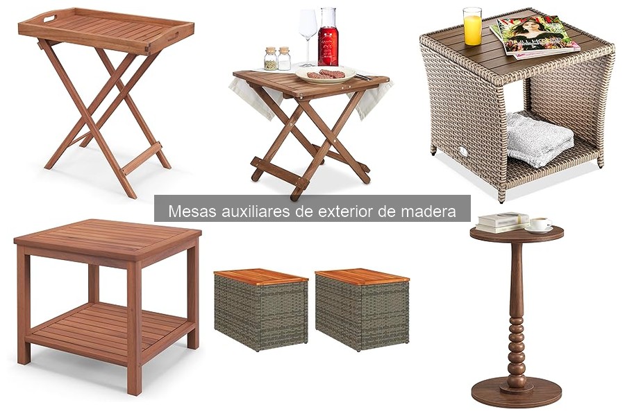 Comparativa Mesas Auxiliares de Madera vs Plástico y Metal