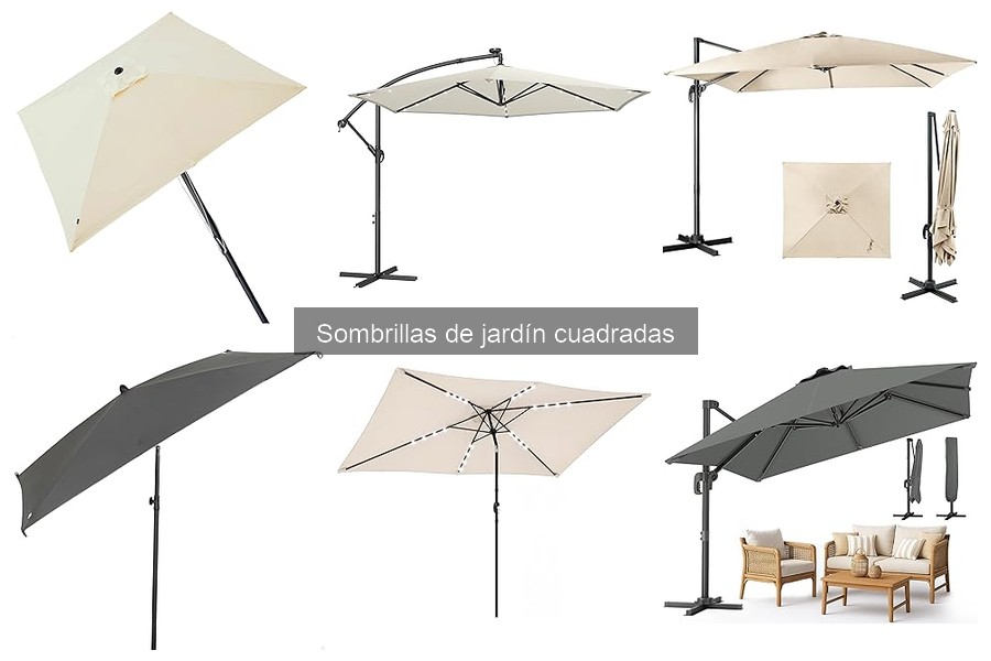 Comparativa: Sombrillas de jardín cuadradas vs redondas