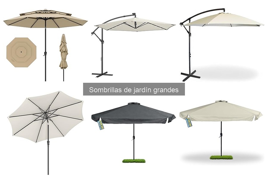 Comparativa: Sombrillas de Jardín Grandes vs Pequeñas