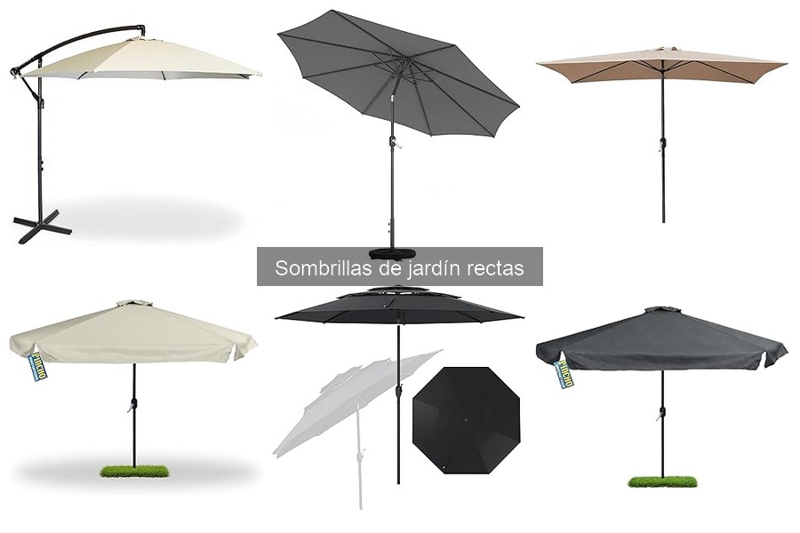 Comparativa: Sombrillas de jardín rectas vs plegables