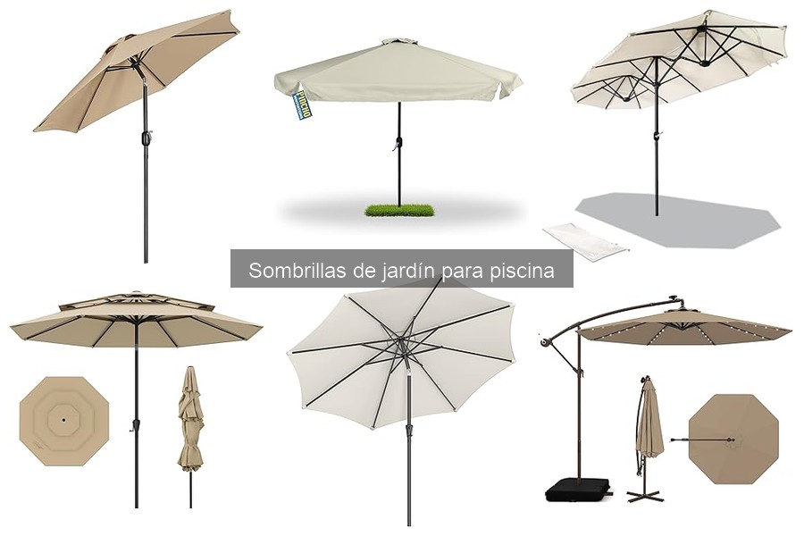 Comparativa: Sombrillas de piscina de plástico vs tela