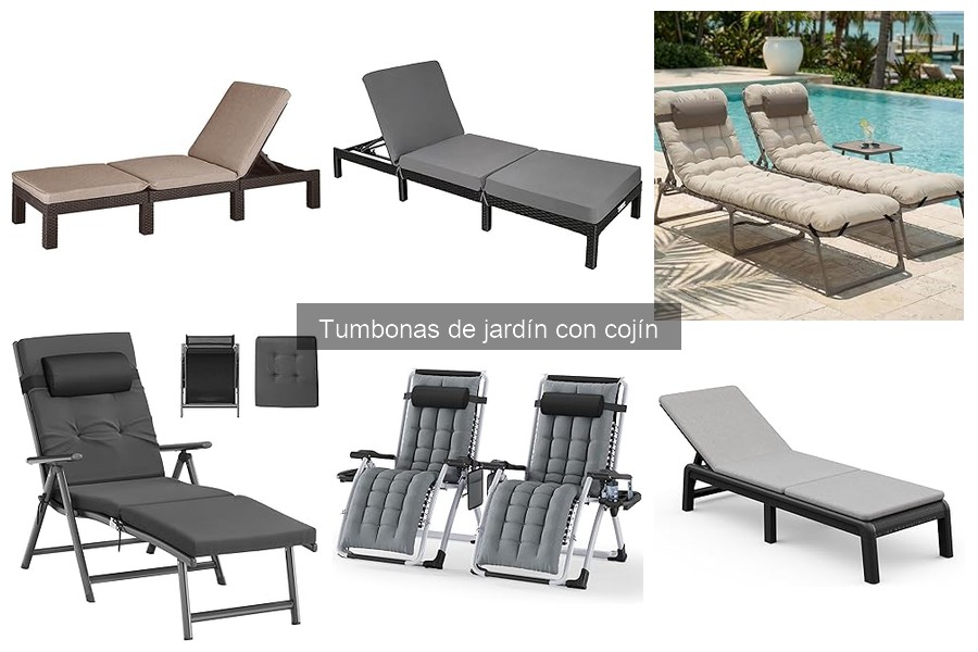 Comparativa: Tumbonas de jardín con cojín vs sin cojín