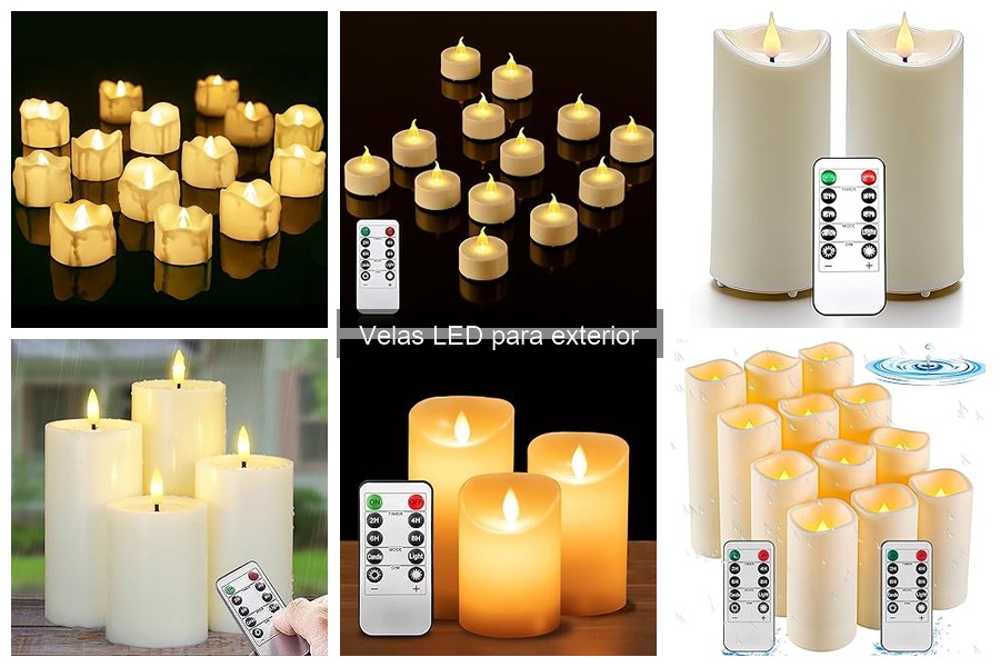 Comparativa: Velas LED vs. Velas Tradicionales para Exterior