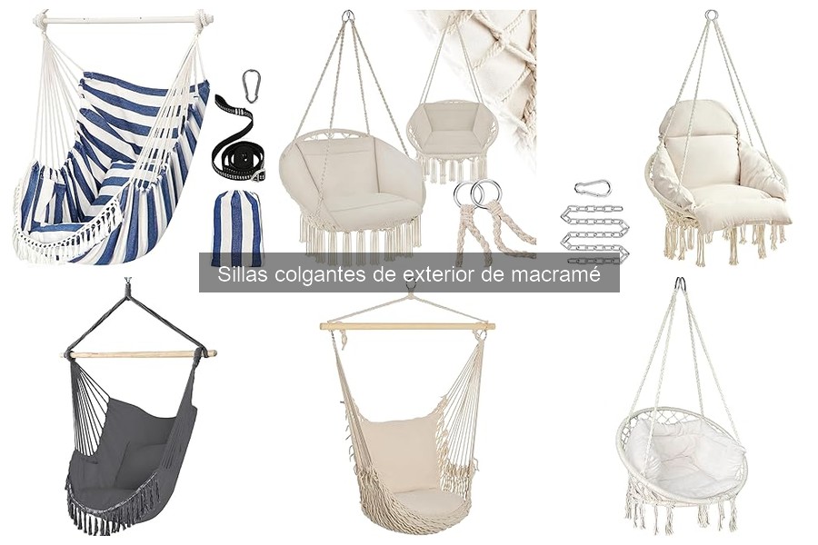 Compra sillas colgantes de macramé en línea: mejores opciones