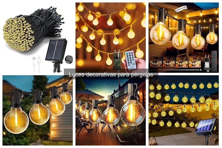 Consejos para elegir luces decorativas para pérgolas