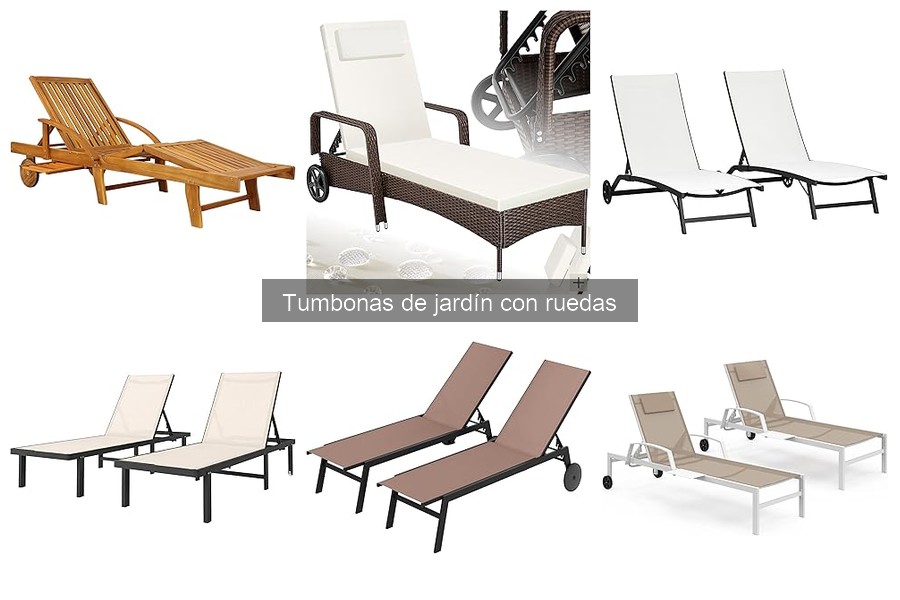 Consejos para usar tumbonas de jardín con ruedas cómodamente