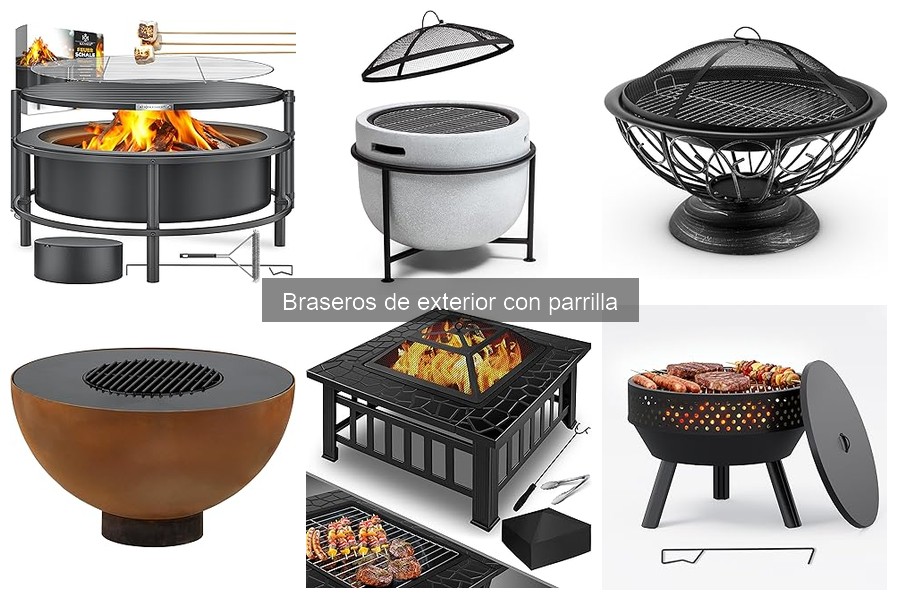 Consejos para Usar un Brasero de Exterior con Parrilla
