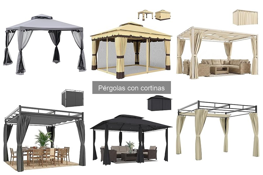 Costos promedio de pérgolas con cortinas para tu hogar
