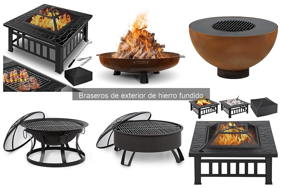 ¿Cuánto combustible necesita un brasero de hierro fundido?