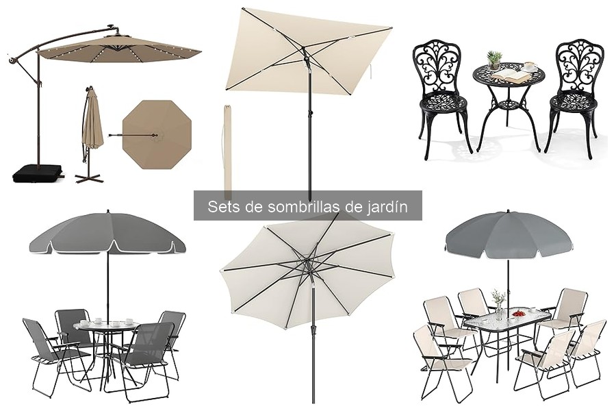 ¿Cuánto cuesta un set de sombrillas de jardín? Precios y tips