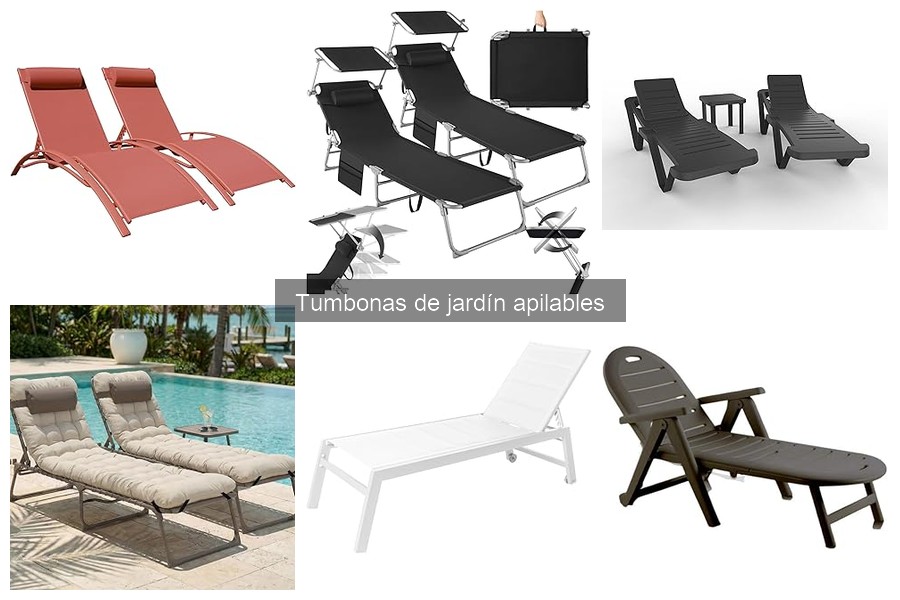 ¿Cuánto cuestan las tumbonas de jardín apilables?