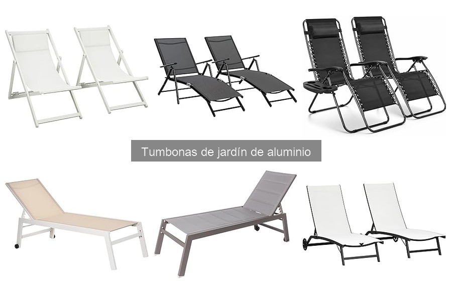 Cuidado estacional de tumbonas de jardín de aluminio
