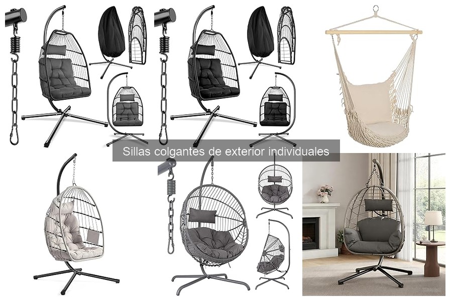 Decora tu exterior con sillas colgantes: ideas y consejos