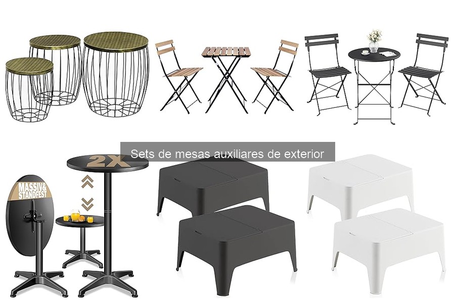 Decoración con mesas auxiliares en exteriores: ideas creativas