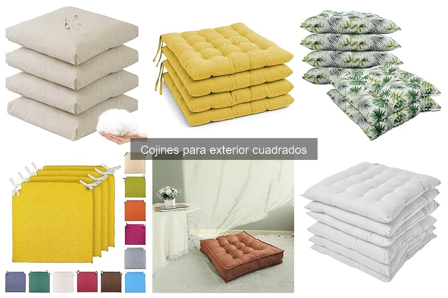 Descubre los Cojines Cuadrados para Exterior: Características y Usos