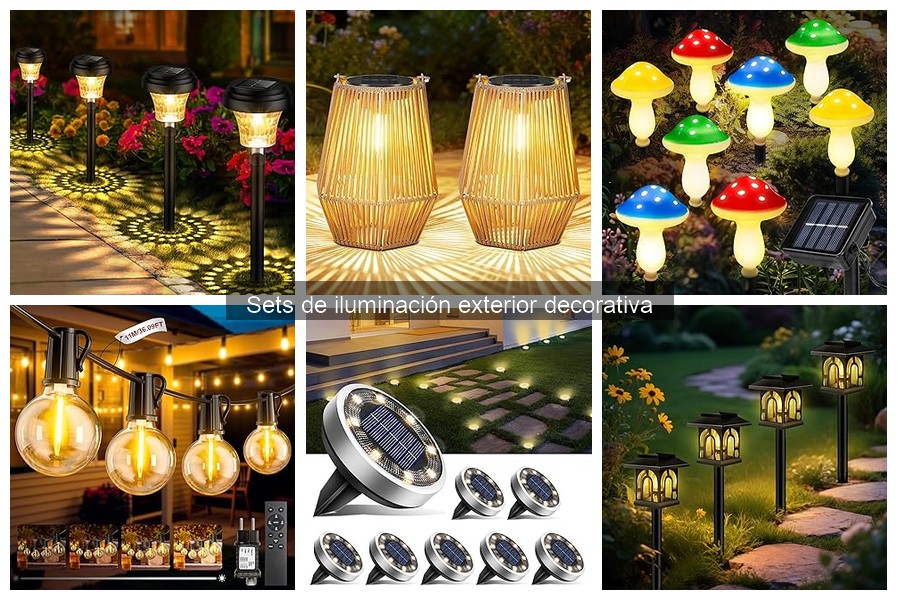 Descubre los sets de iluminación exterior decorativa