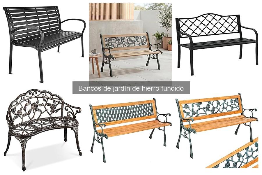 Descubre qué son los bancos de jardín de hierro fundido