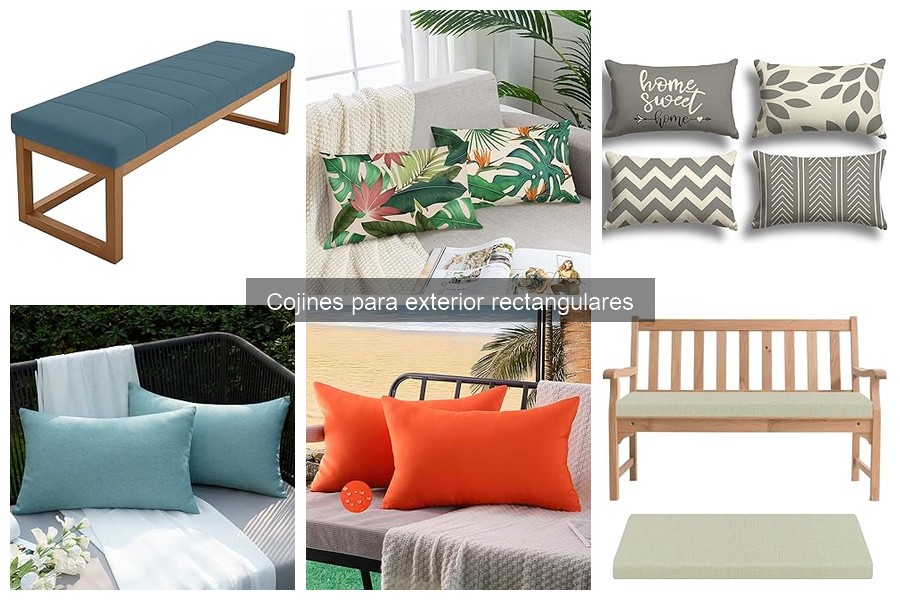 Diferencias Cojines Rectangulares vs Cuadrados para Exterior