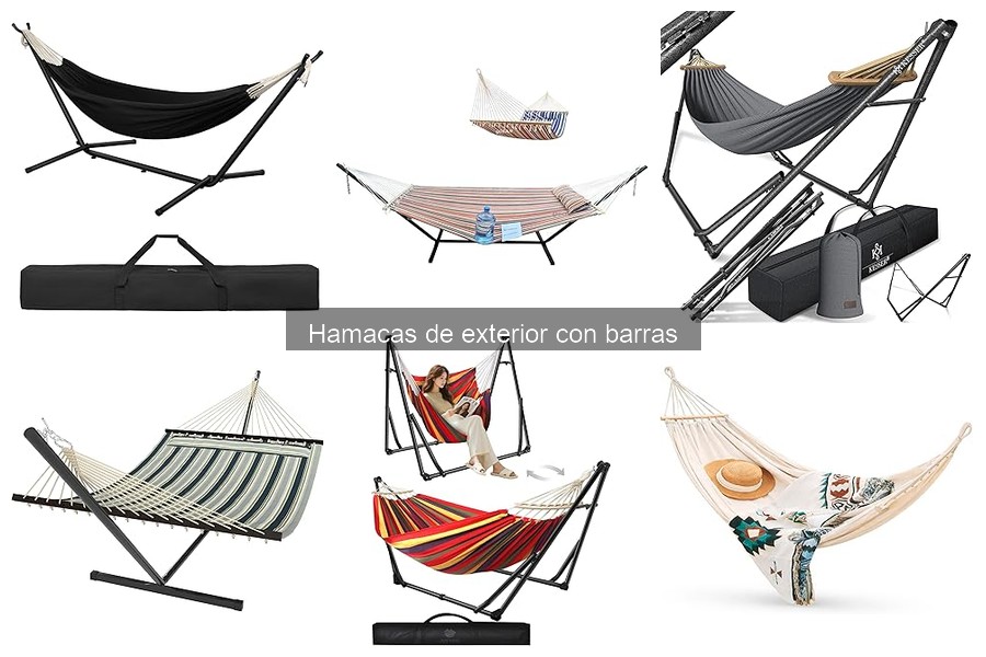 Diferencias de precios en hamacas de exterior con barras