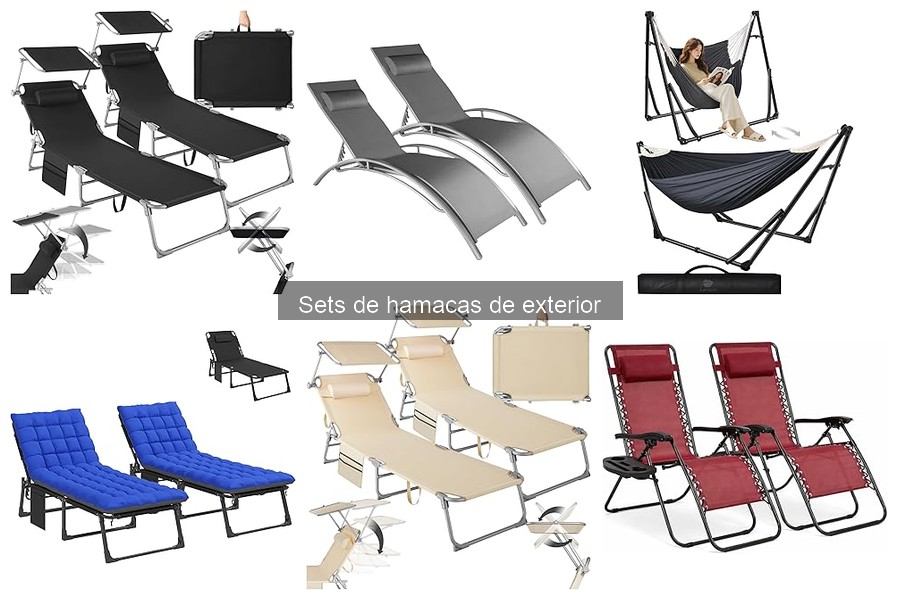 Diferencias entre hamacas fijas y sets de hamacas de exterior
