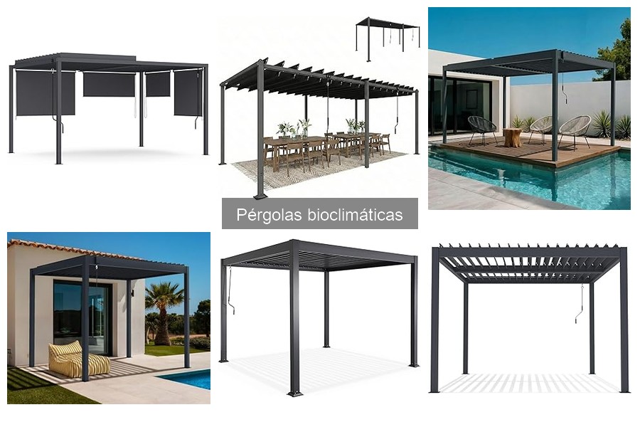 Diferencias entre pérgolas bioclimáticas de aluminio y madera