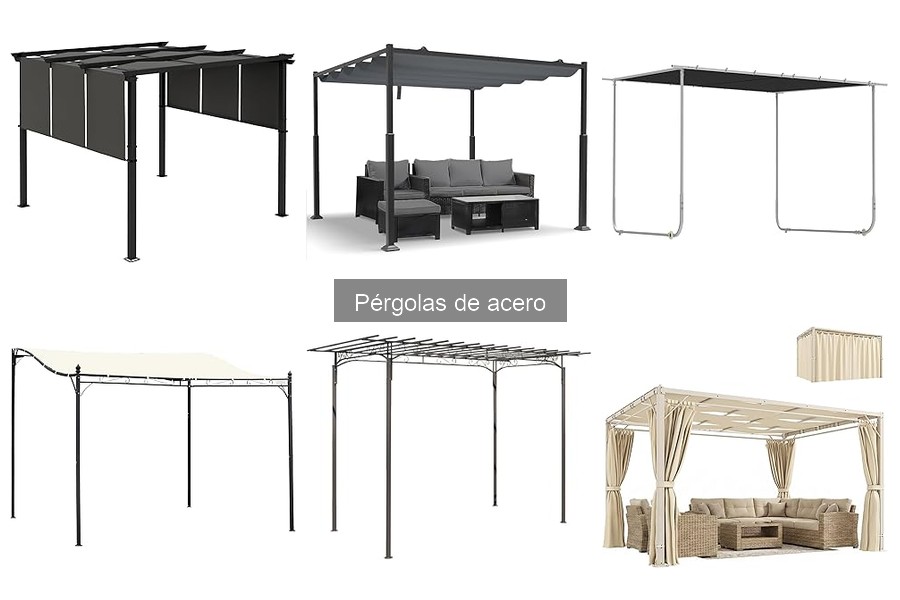 Diferencias entre pérgolas de acero fijas y móviles