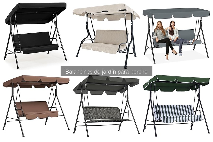 Diseños populares de balancines de jardín para tu porche