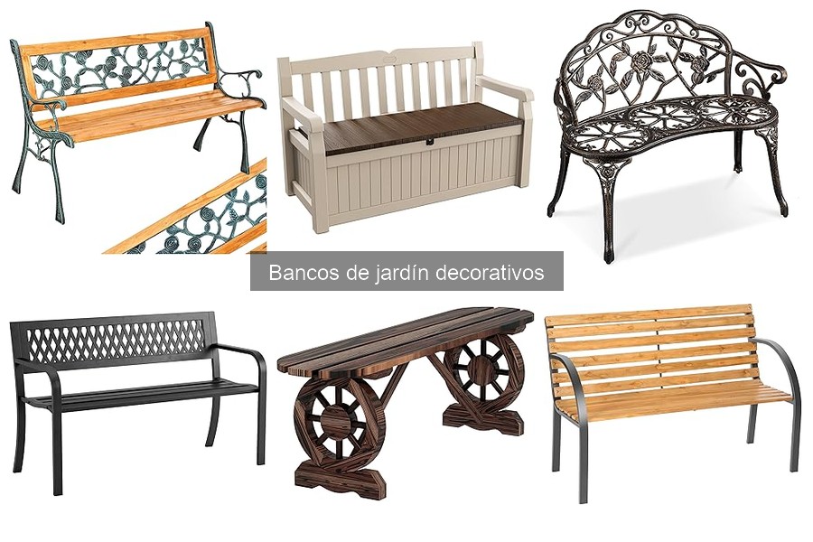 Dónde comprar bancos de jardín decorativos: Mejores opciones