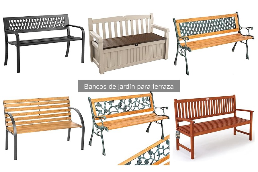 Dónde comprar bancos de jardín para terraza: mejores opciones
