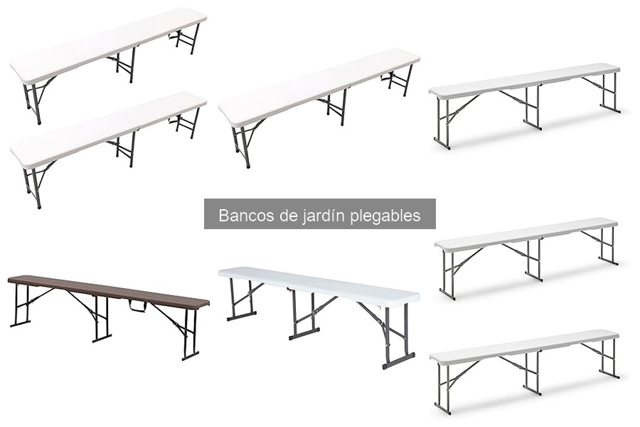 Dónde comprar bancos de jardín plegables baratos y cómodos