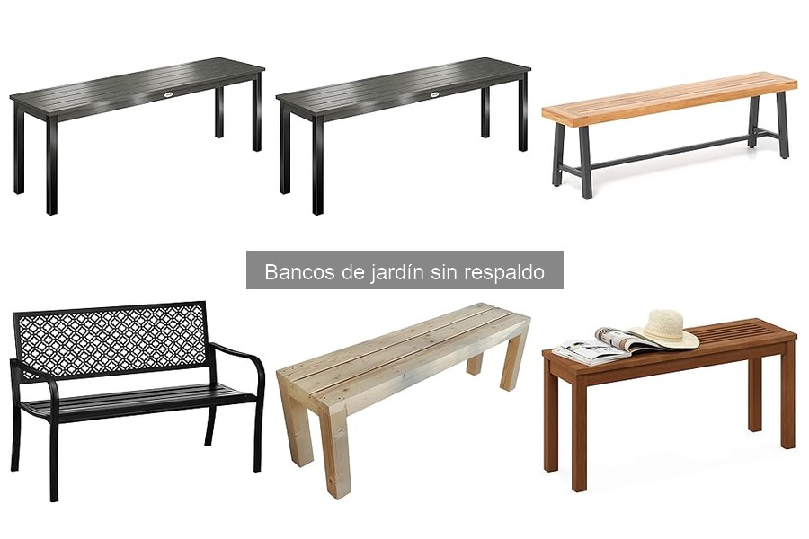 Dónde comprar bancos de jardín sin respaldo al mejor precio