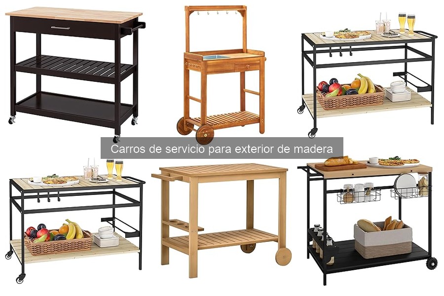 Dónde comprar carros de servicio de madera para exterior