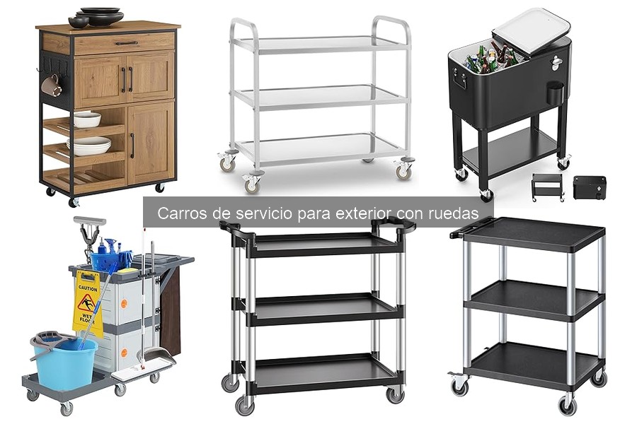 Dónde comprar carros de servicio para exterior con ruedas