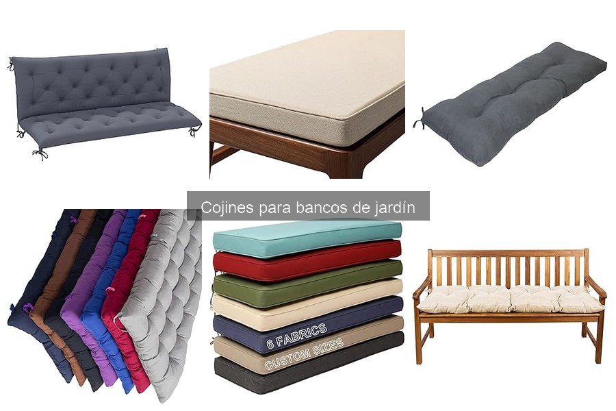 Dónde comprar cojines para bancos de jardín: mejores opciones