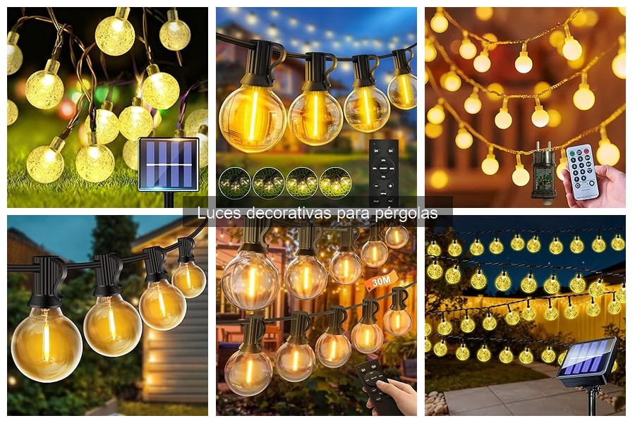 Dónde comprar luces decorativas para pérgolas al mejor precio