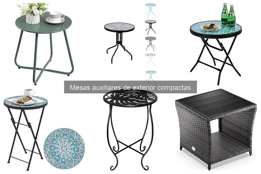 Dónde comprar mesas auxiliares de exterior compactas