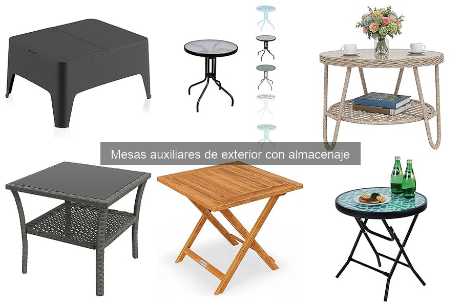 Dónde comprar mesas auxiliares de exterior con almacenaje