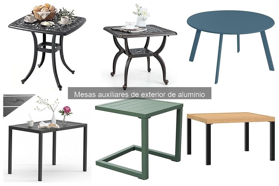 Dónde comprar mesas auxiliares de exterior de aluminio