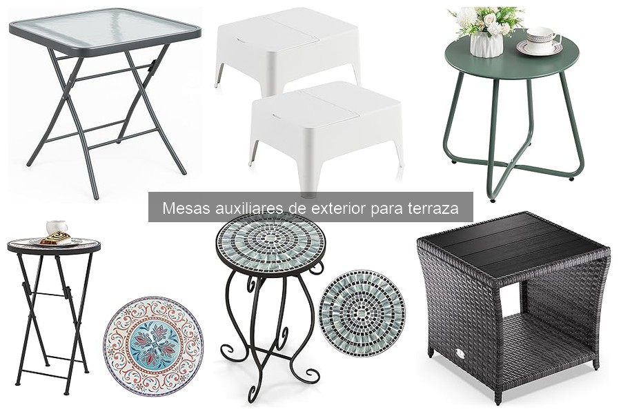 Dónde comprar mesas auxiliares de exterior para tu terraza