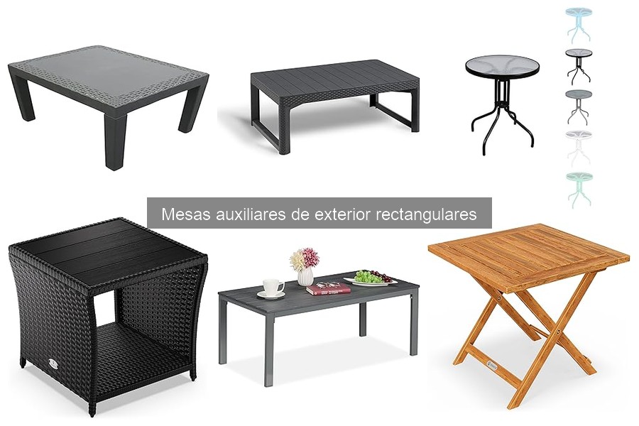 Dónde comprar mesas auxiliares de exterior rectangulares baratas