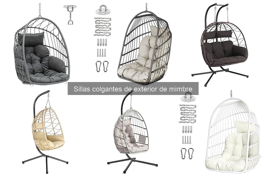 Dónde comprar sillas colgantes de exterior de mimbre