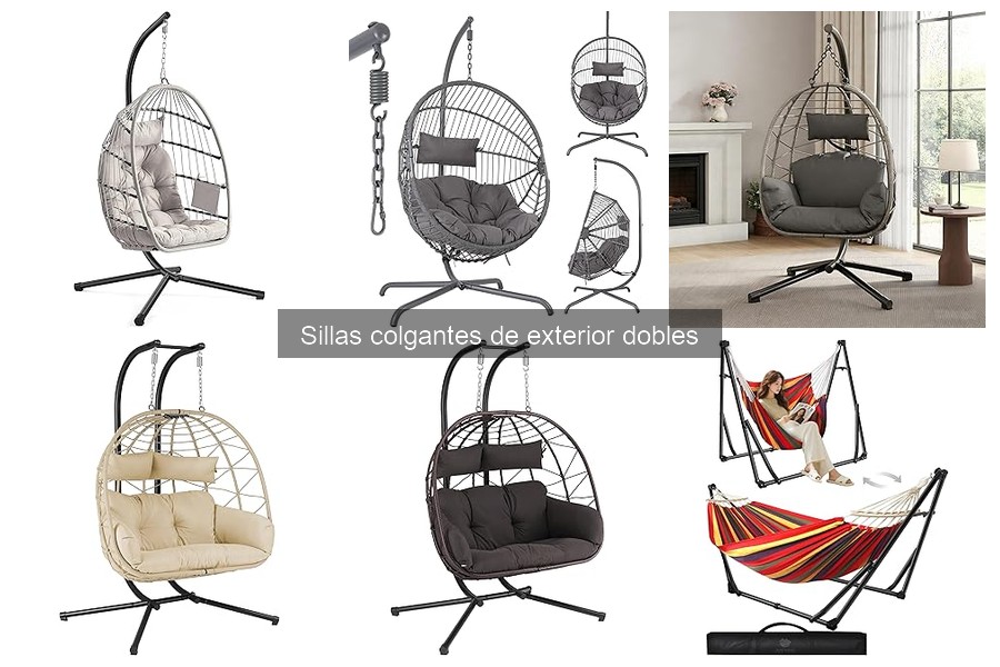Dónde comprar sillas colgantes de exterior dobles a buen precio