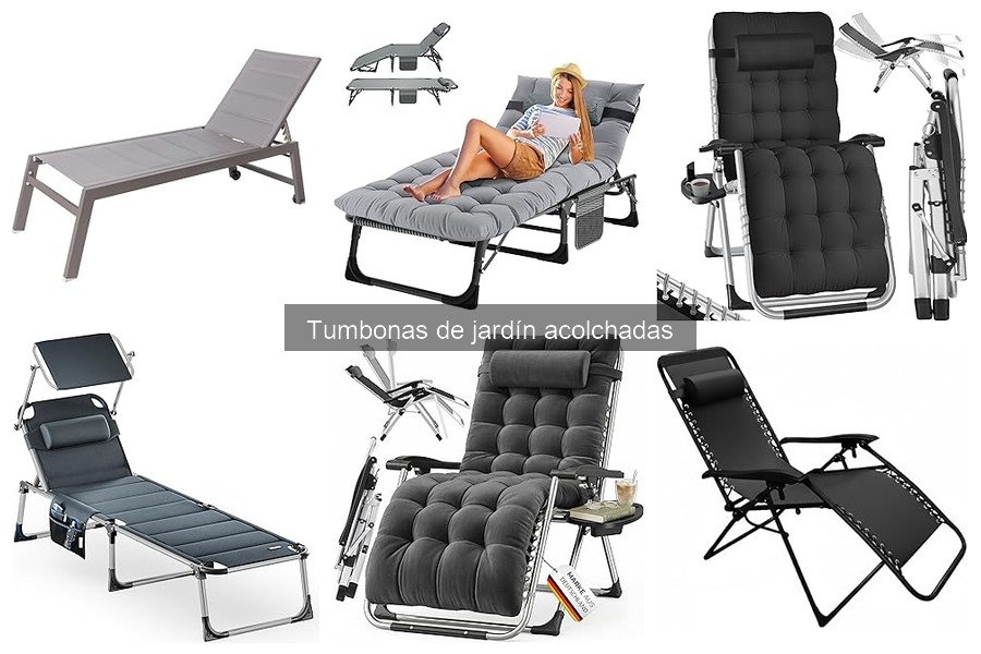 Dónde comprar tumbonas de jardín acolchadas baratas