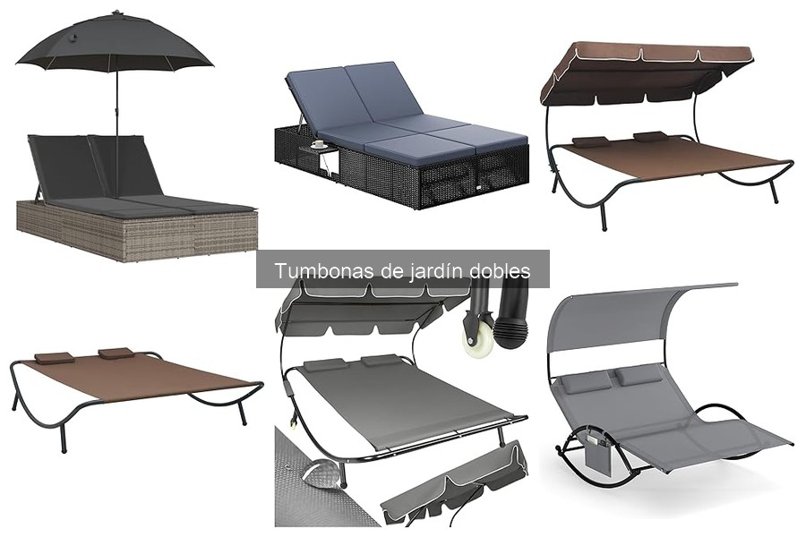 Dónde comprar tumbonas de jardín dobles en oferta