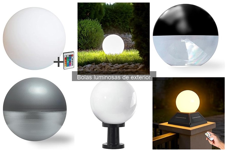 Eficiencia energética de bolas luminosas de exterior