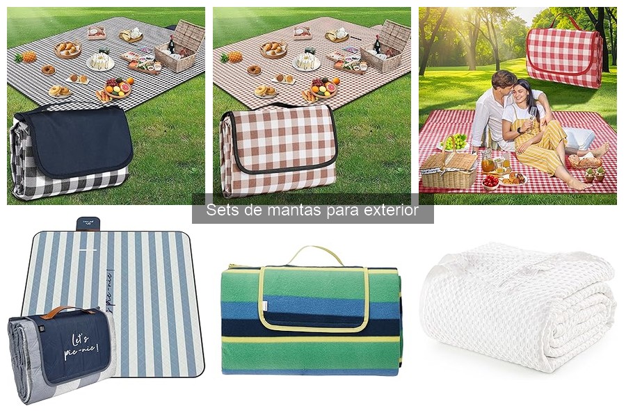 Encuentra descuentos en sets de mantas para exteriores