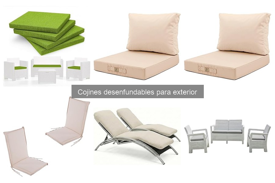 Errores al elegir cojines desenfundables para exterior