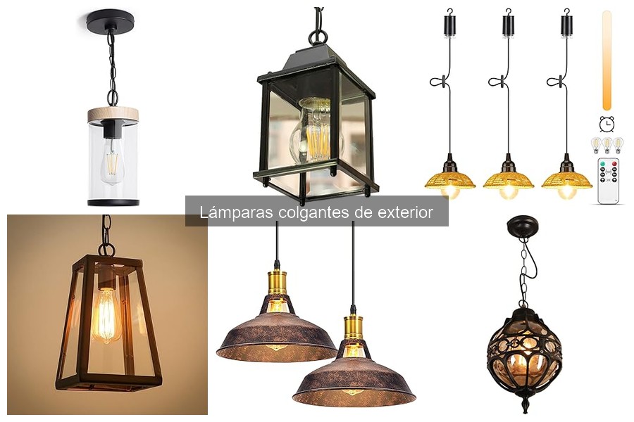 Errores comunes al elegir lámparas colgantes de exterior
