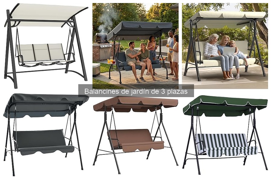 Errores comunes al usar balancines de jardín de 3 plazas